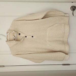Cozy Sherpa Fleece Pullover - Cream